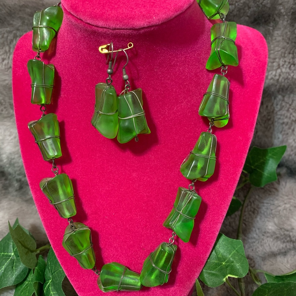 Fashion Green Jewelry Set
